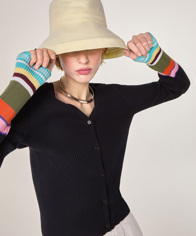 Rodier Chapeau En Coton Jaune