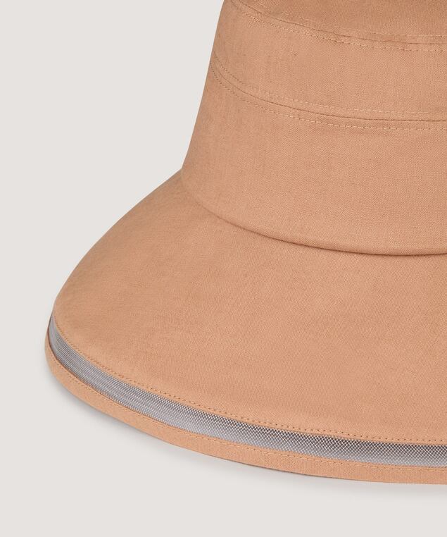 Rodier Chapeau En Lin Et Coton Beige Chair