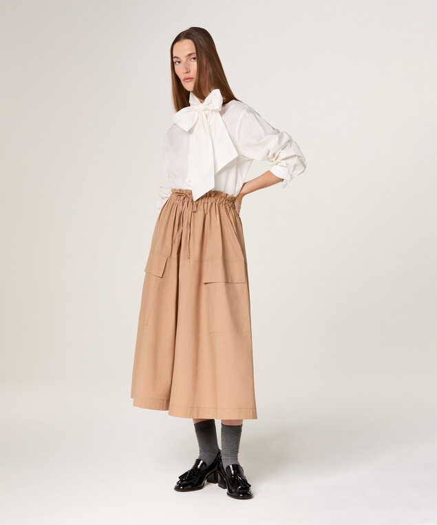 Rodier Chemise Blanche Col Lavallière Blanc