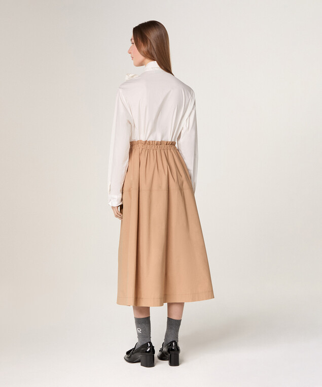 Rodier Chemise Blanche Col Lavallière Blanc