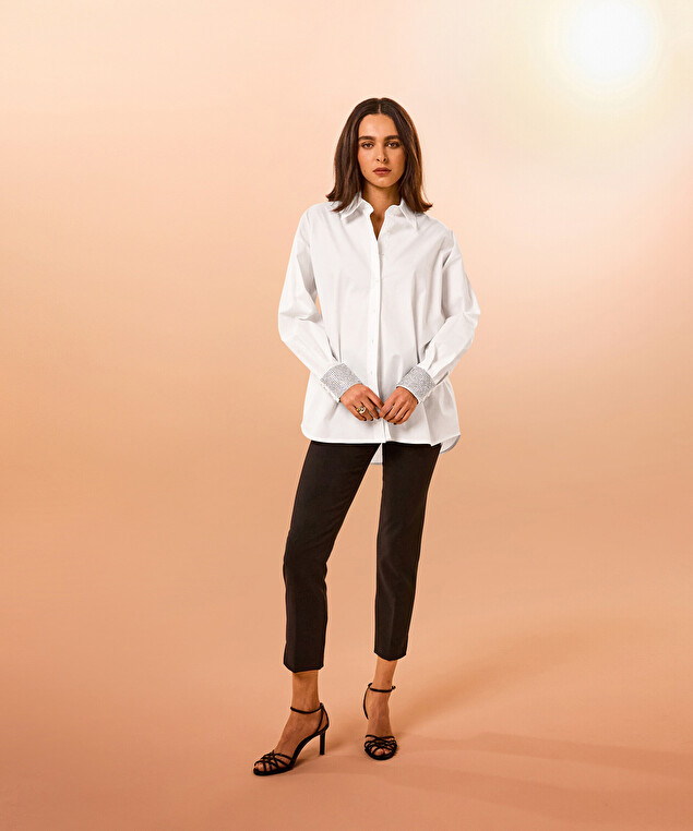 Rodier Chemise En Coton Blanche