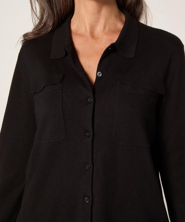 Rodier Chemise En Maille Fine Noir