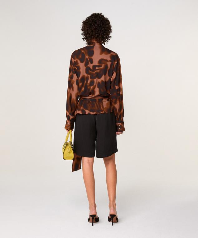 Rodier Chemise Lavallière Imprimée Marron