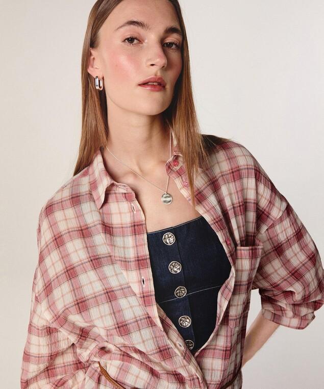 Rodier Chemise Oversize à Carreaux Rouge