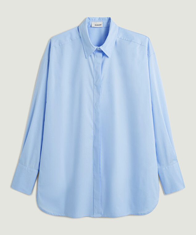 Rodier Chemise Oversize Bleu Ciel