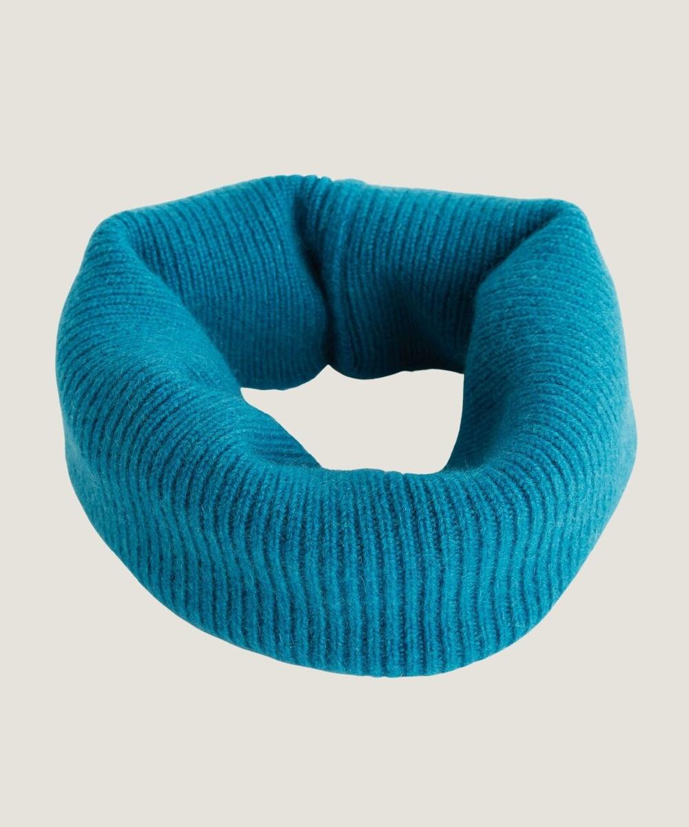 rodier Col cachemire bleu pétrole