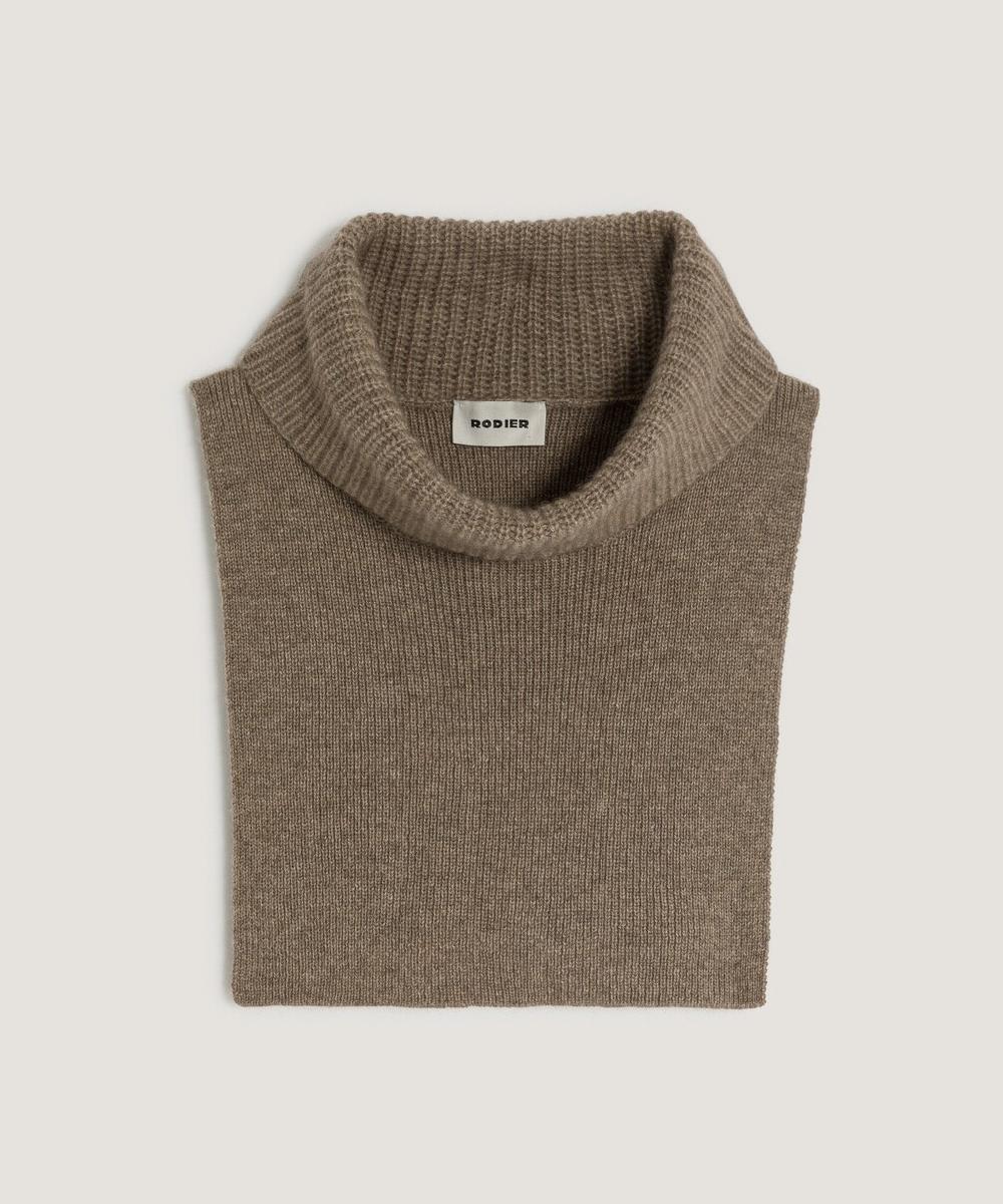 rodier Col en cachemire beige