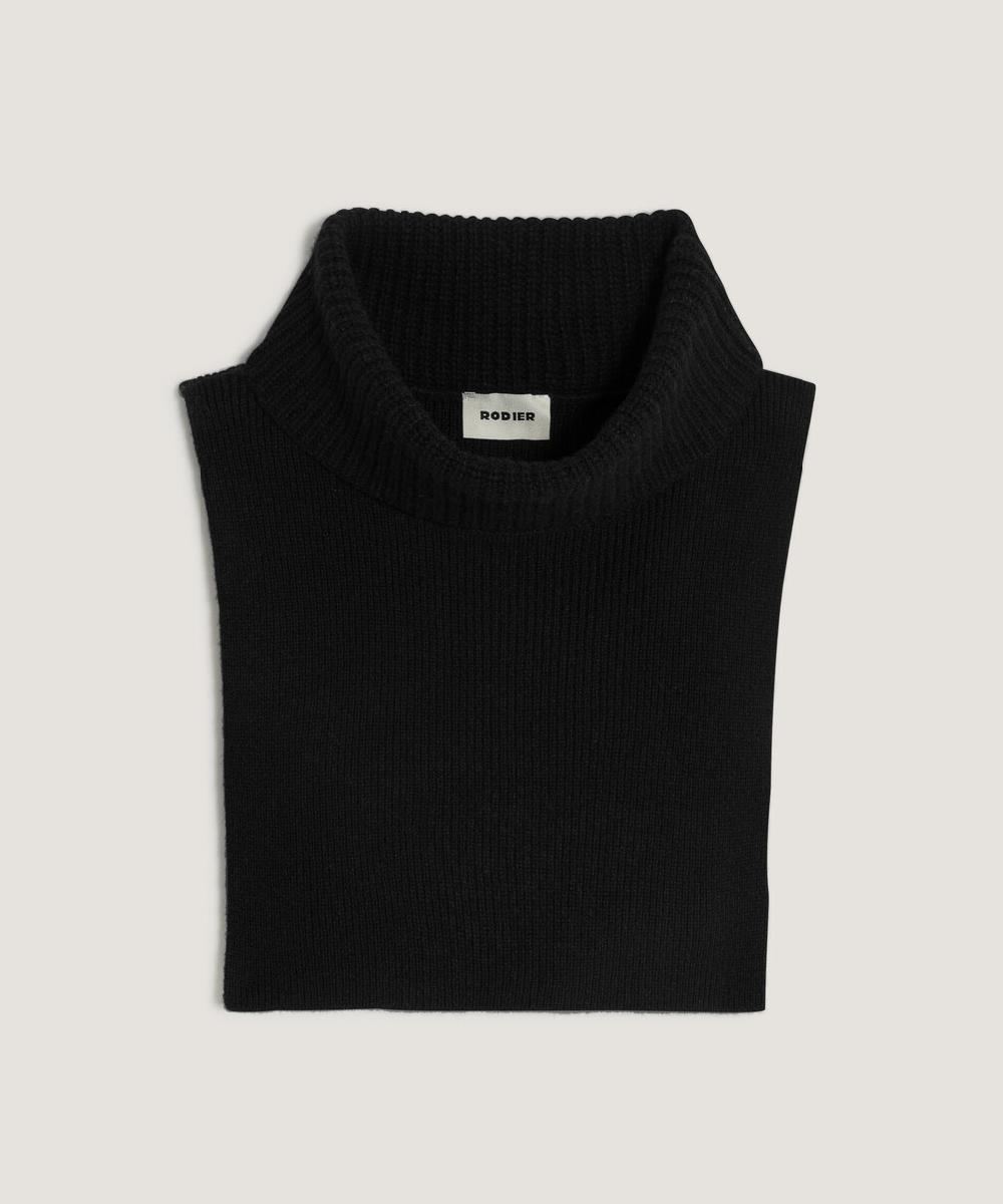 rodier Col en cachemire noir