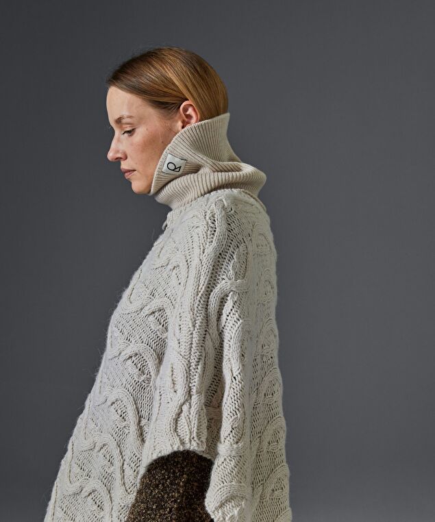 Rodier Col En Laine Mérinos OEKO-TEX® Blanc écru