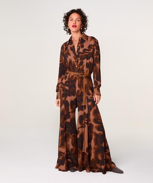 Rodier Combinaison Imprimée Marron