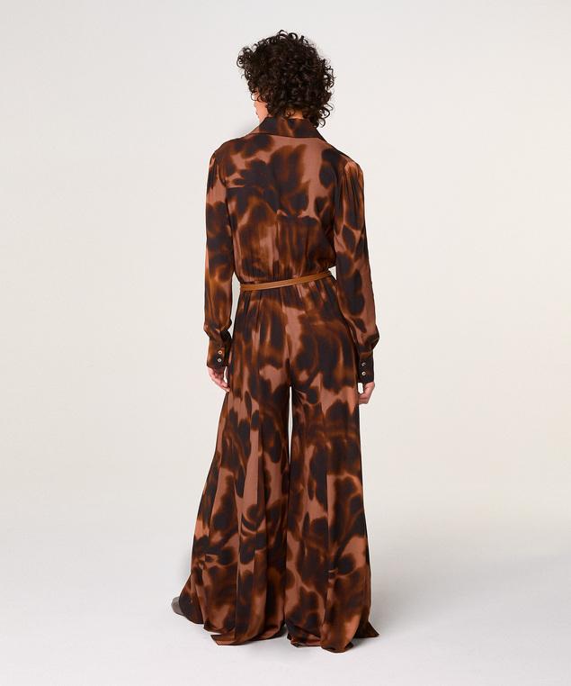 Rodier Combinaison Imprimée Marron