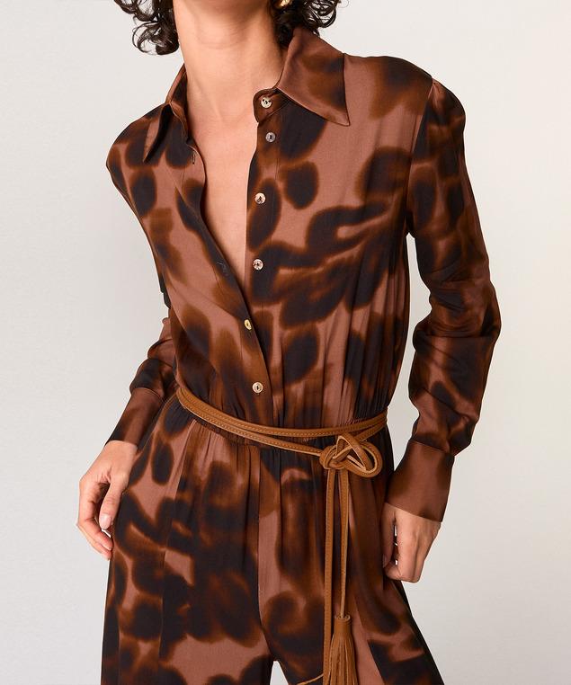 Rodier Combinaison Imprimée Marron