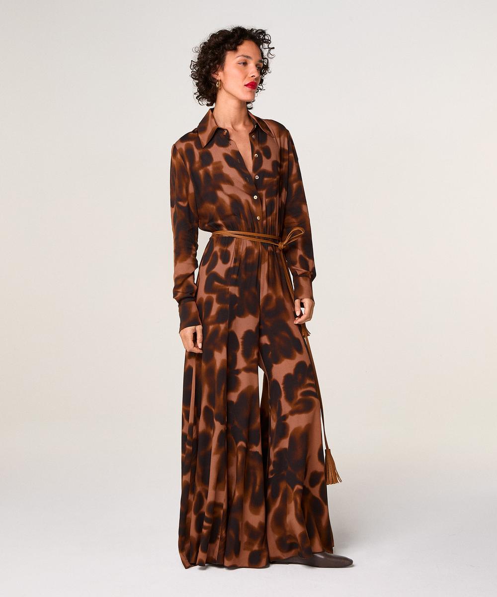 rodier Combinaison imprimée marron