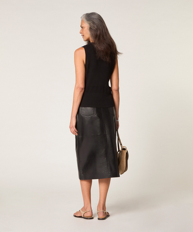 Rodier Débardeur Ajouré Noir