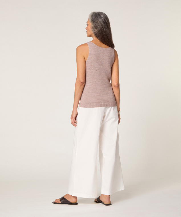 Rodier Débardeur En Coton Chiné Beige Chiné