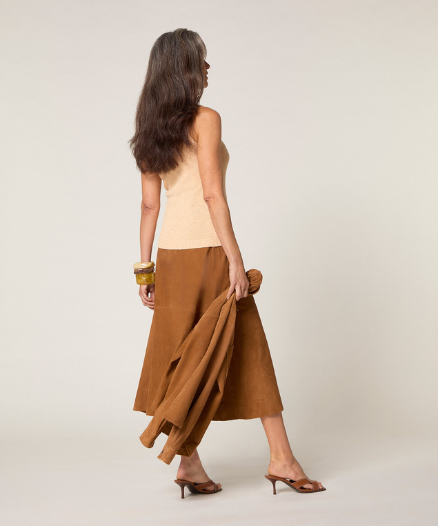 Rodier Débardeur En Coton Chiné Jaune Sable