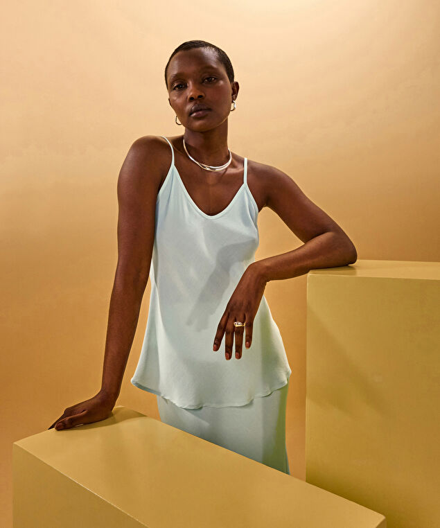 Rodier Débardeur Vert D'eau