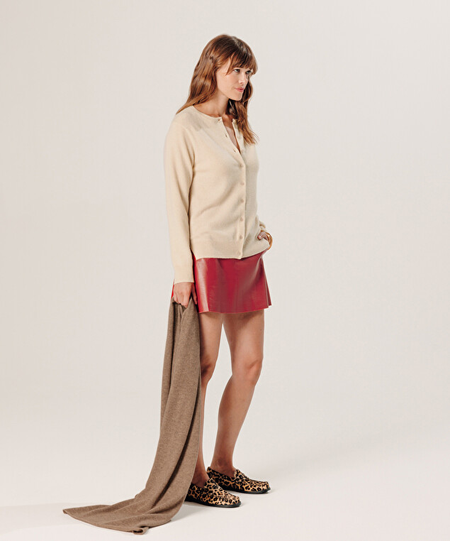 Rodier Écharpe En Cachemire Beige