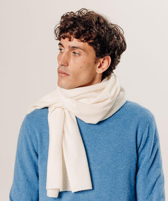 Rodier Écharpe En Cachemire Blanc écru