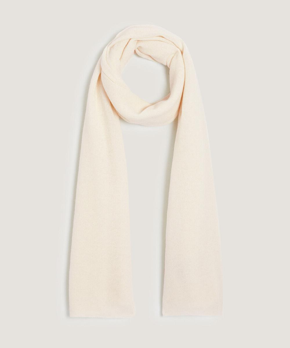 rodier Écharpe en cachemire blanc écru