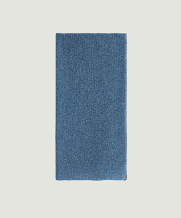 Rodier Écharpe En Cachemire Bleu Azur