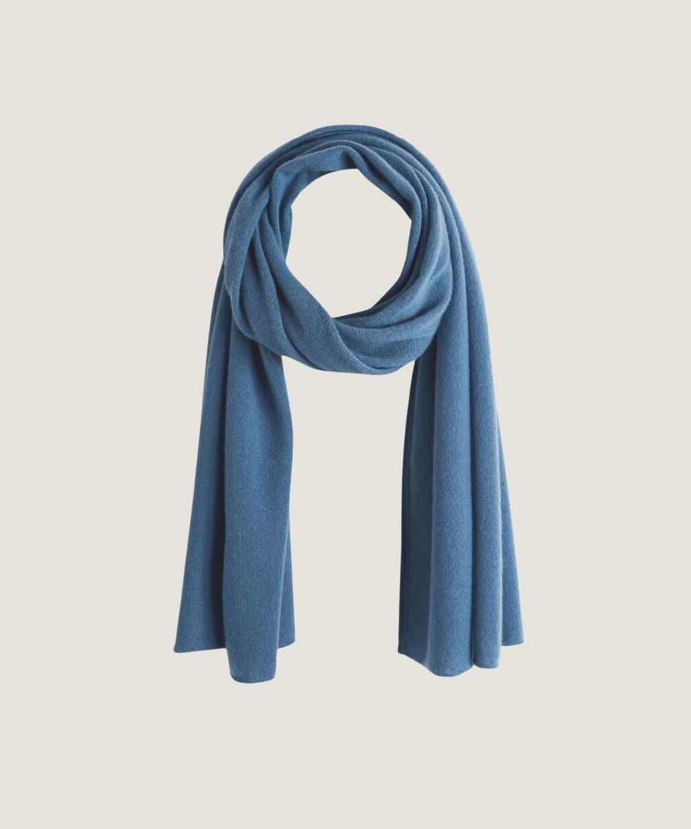 rodier Écharpe en cachemire bleu azur
