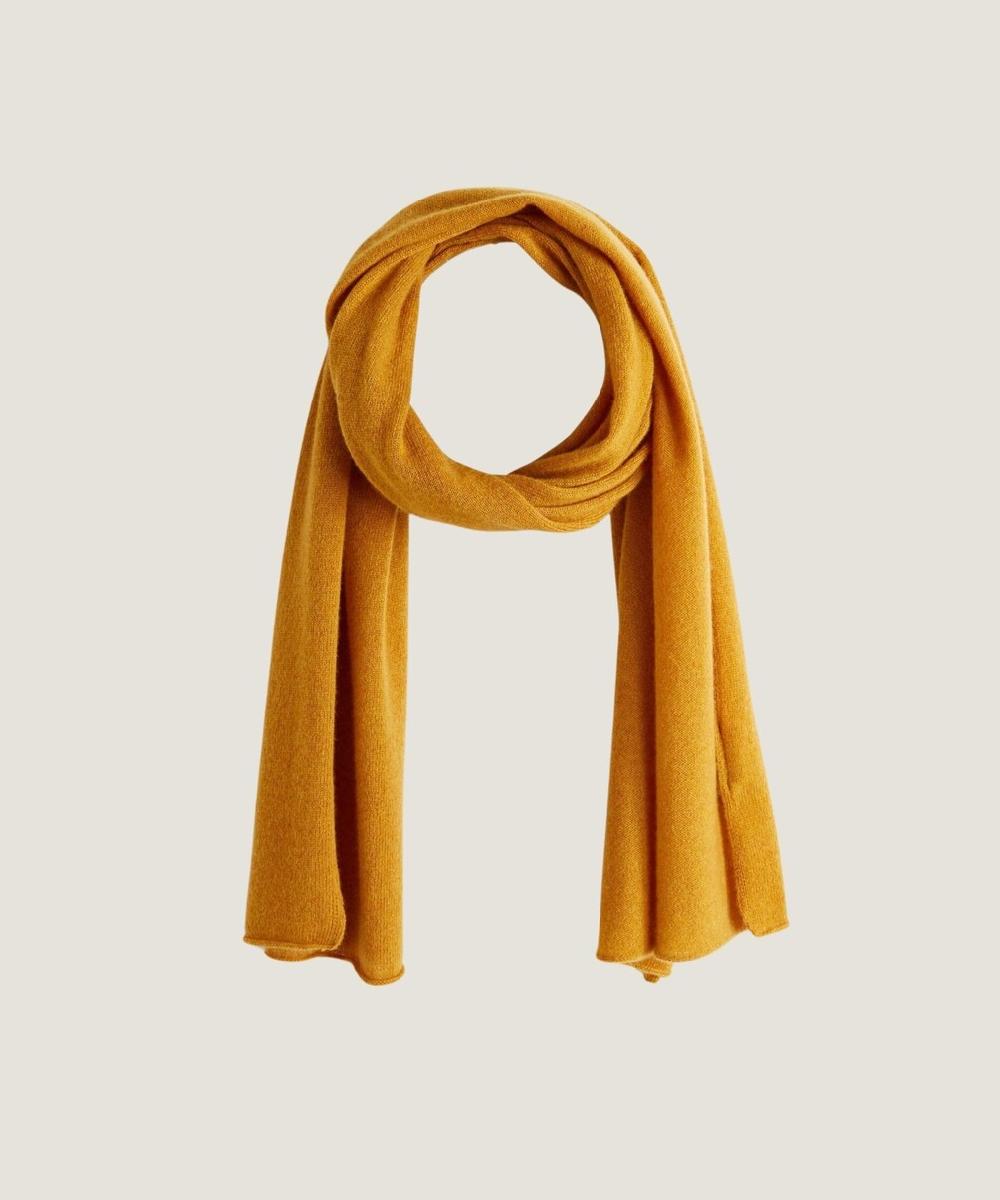 rodier Écharpe en cachemire jaune