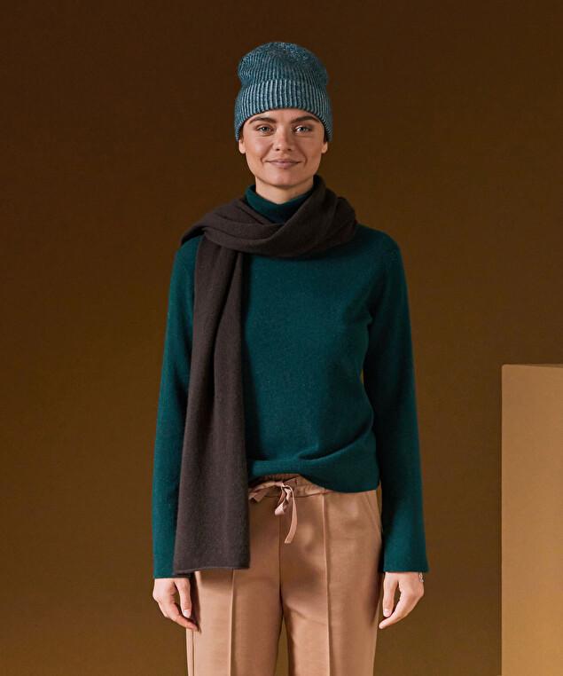 Rodier Écharpe En Cachemire Marron Café