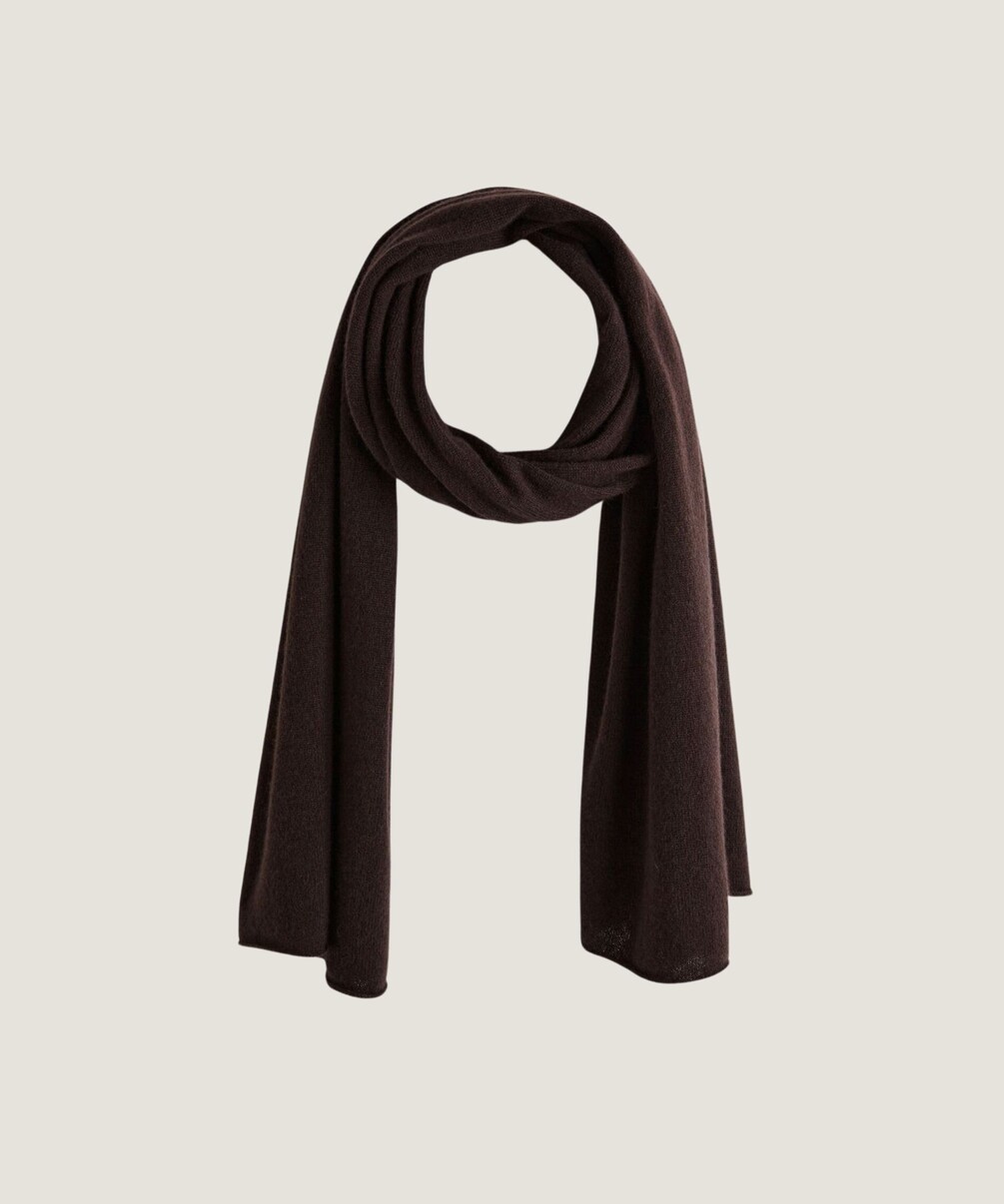 rodier Écharpe en cachemire marron café