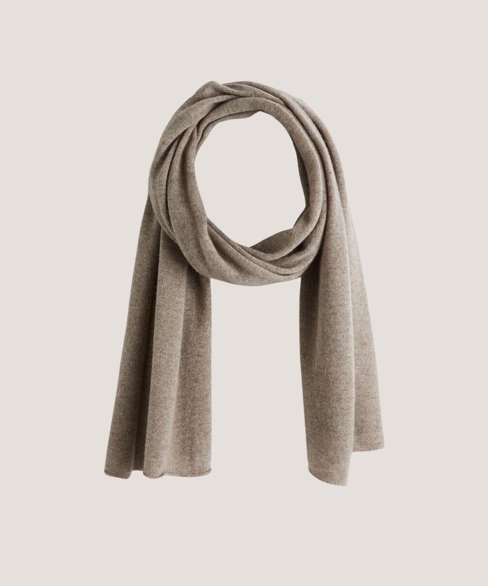 rodier Écharpe en cachemire marron taupe