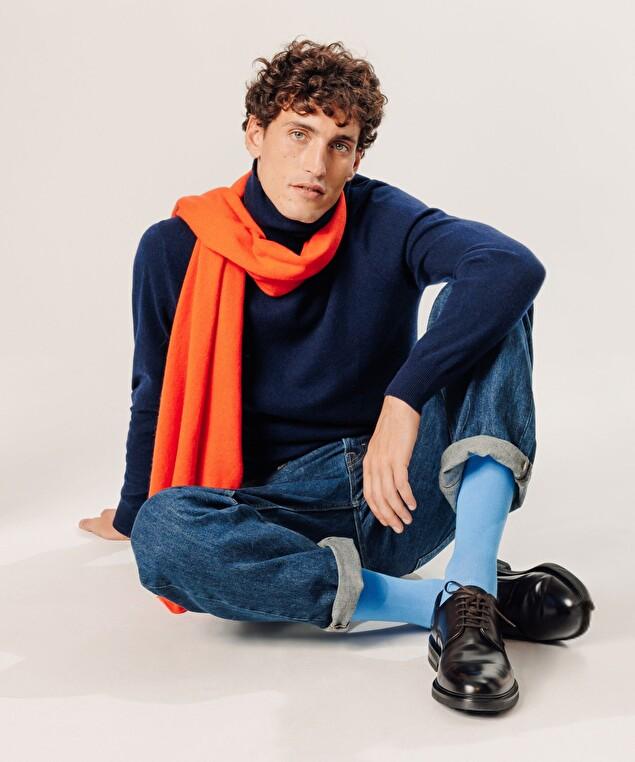 Rodier Écharpe En Cachemire Orange