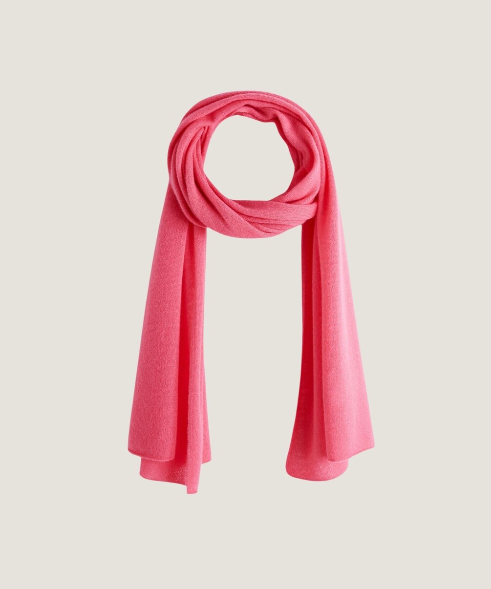 rodier Écharpe en cachemire orange corail