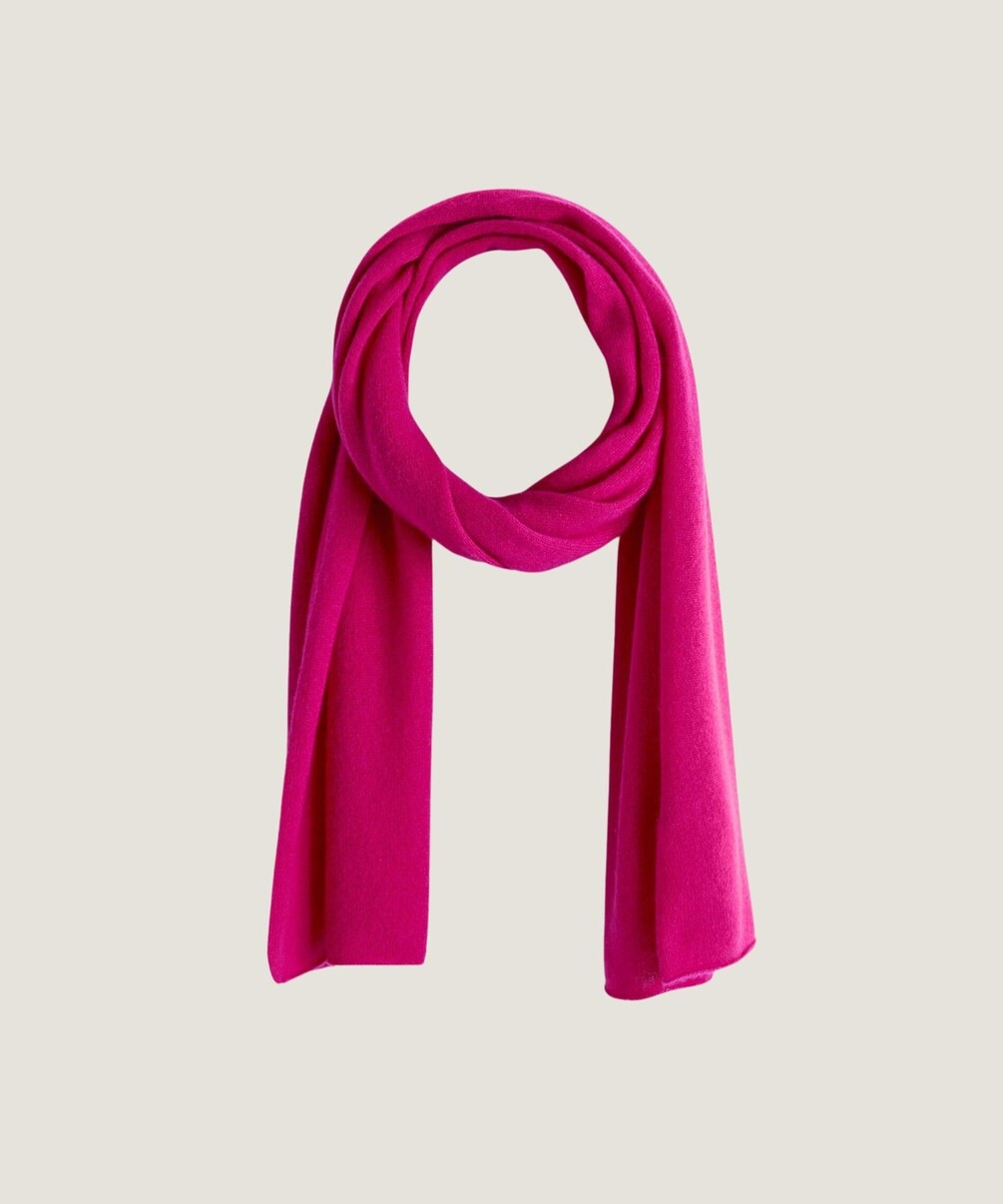 rodier Écharpe en cachemire rose tonique