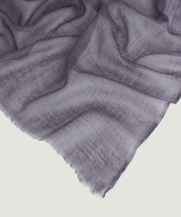 Rodier Echarpe Fine En Cachemire Gris