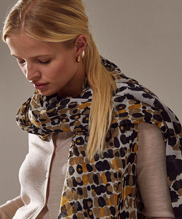 Rodier Écharpe Imprimée Léopard