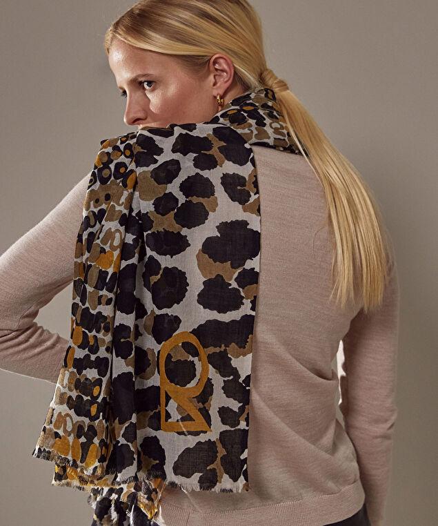 Rodier Écharpe Imprimée Léopard