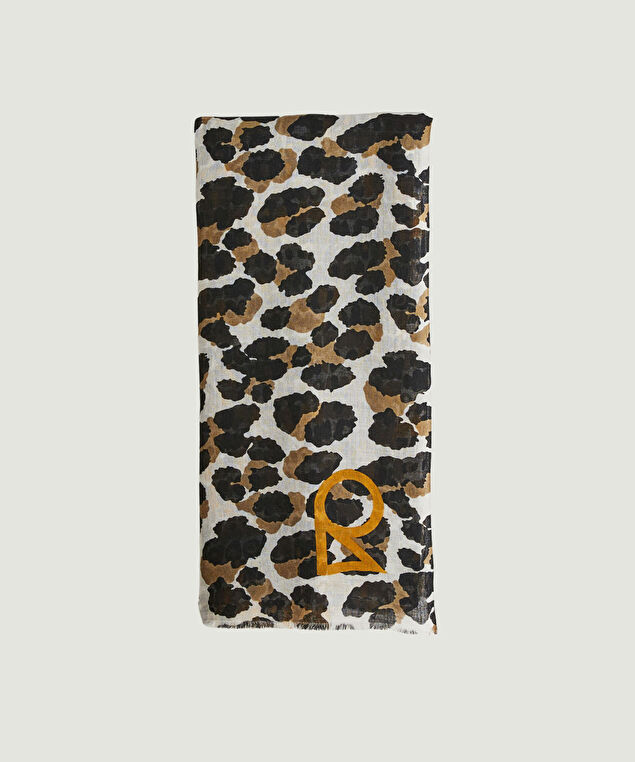 Rodier Écharpe Imprimée Léopard