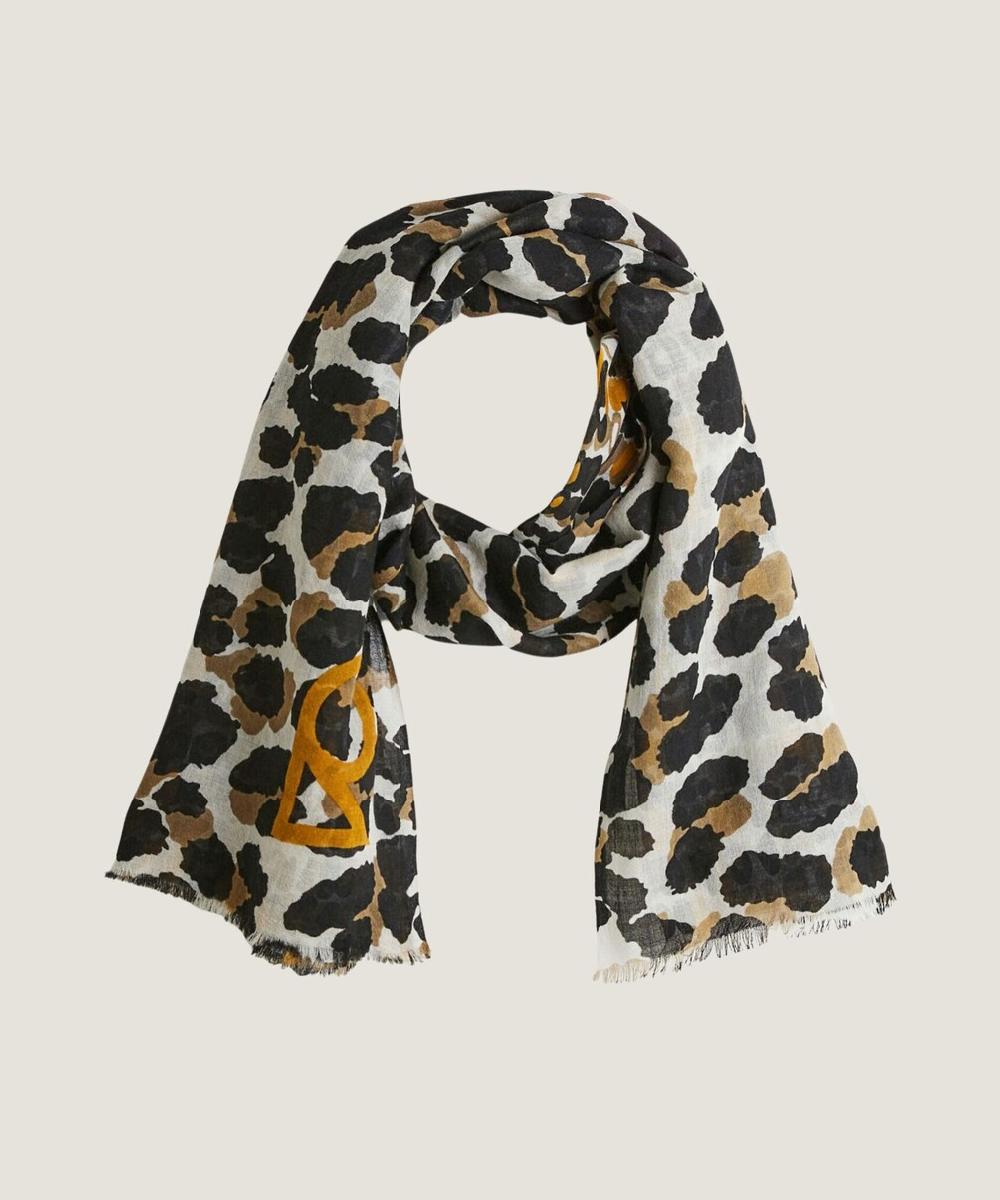 rodier Écharpe imprimée léopard