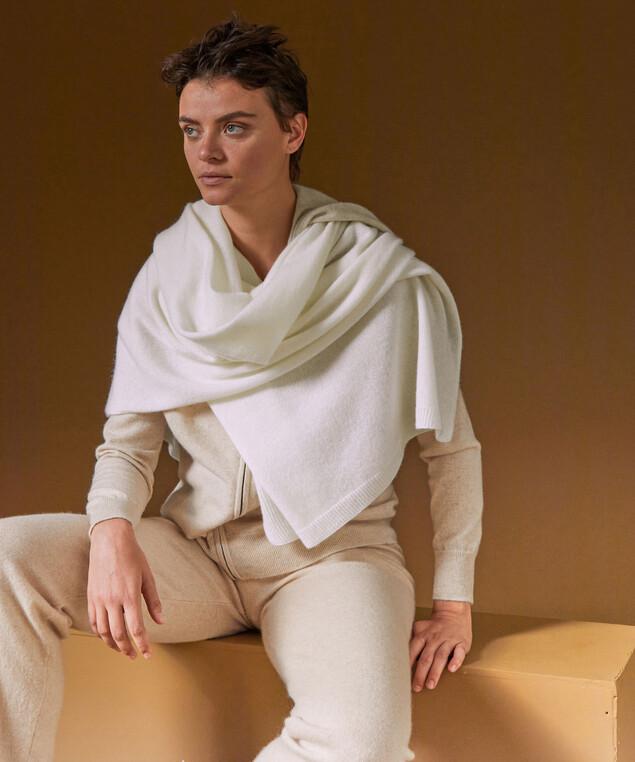 Rodier Étole En Cachemire Blanc