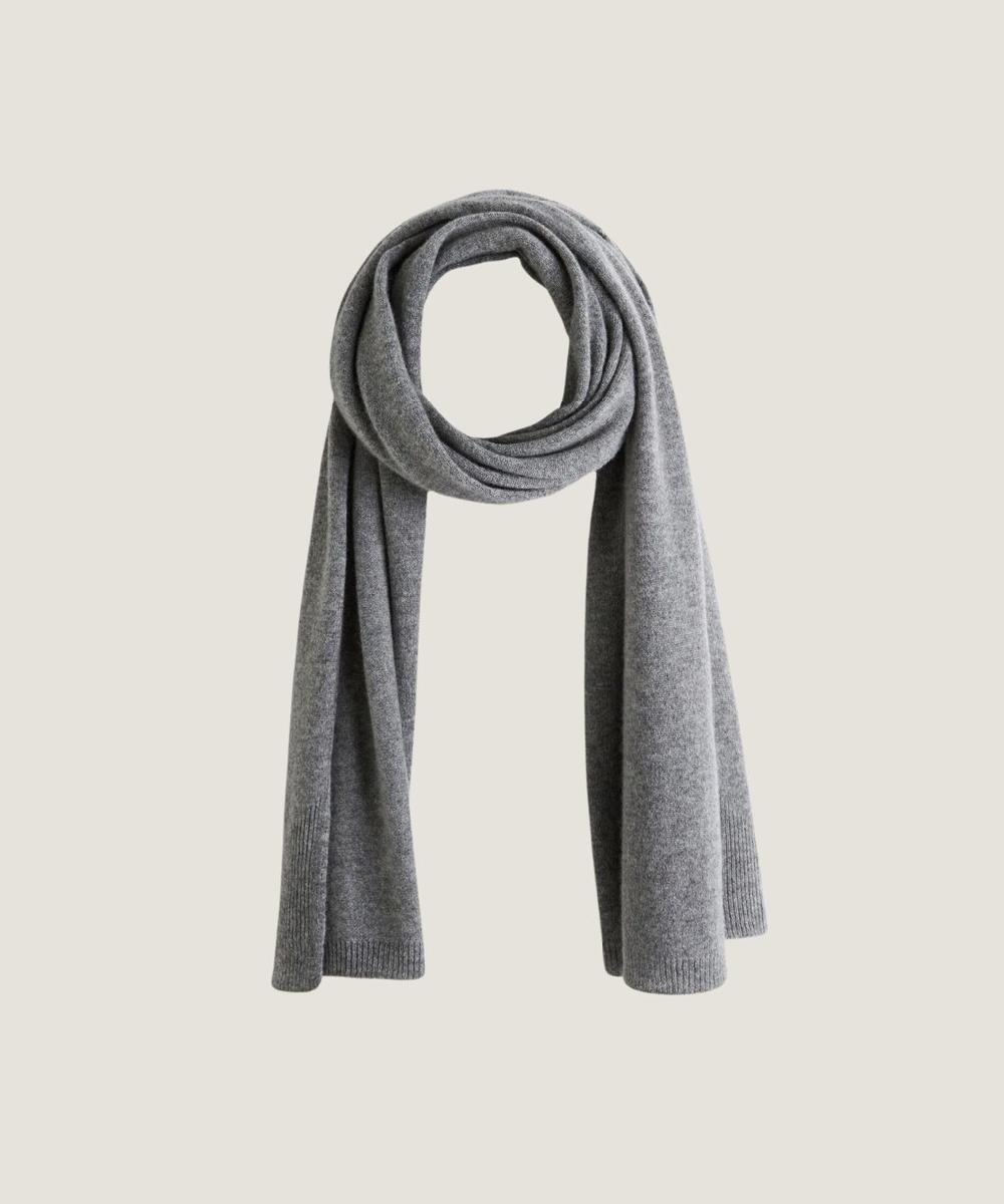 rodier Étole en cachemire gris moyen