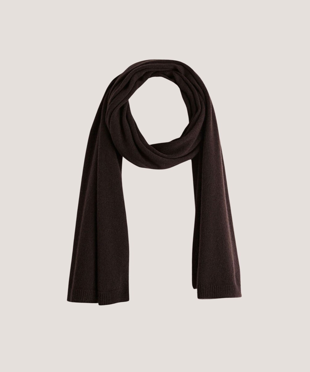 rodier Étole en cachemire marron café