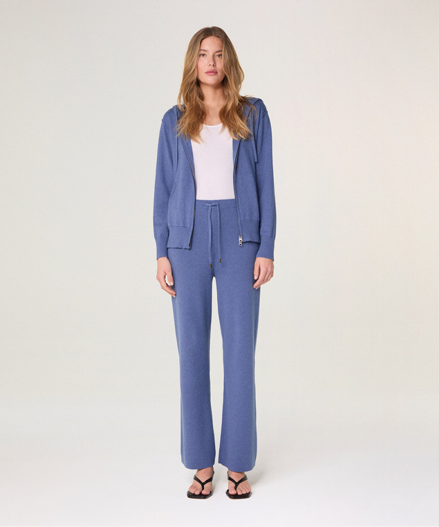 Rodier Gilet à Capuche Bleu Indigo