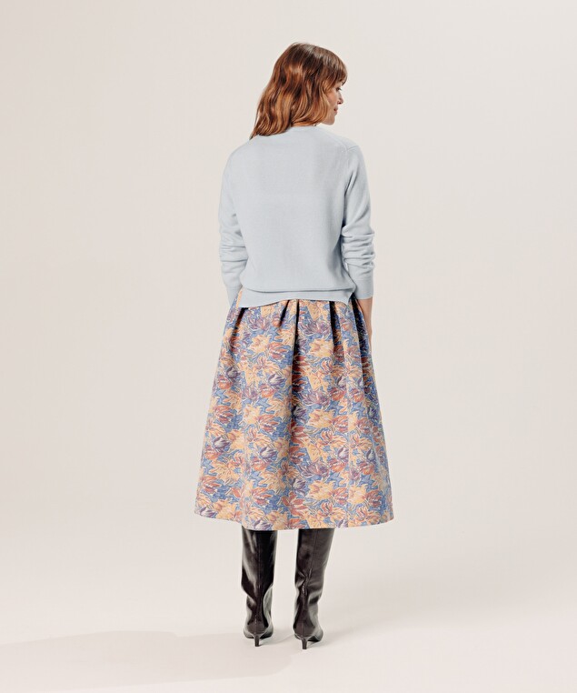 Rodier Gilet En Cachemire Bleu Ciel