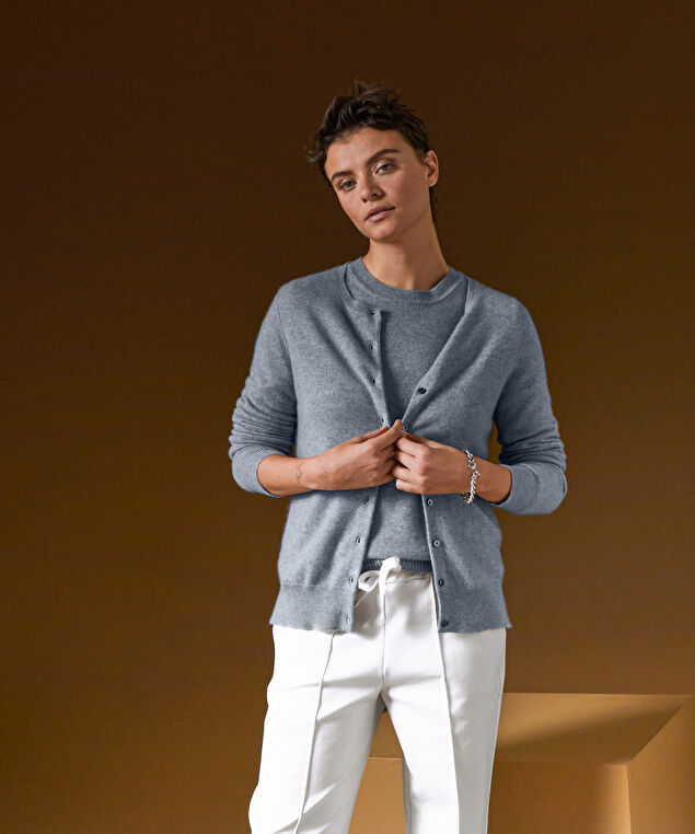 Rodier Gilet En Cachemire Gris