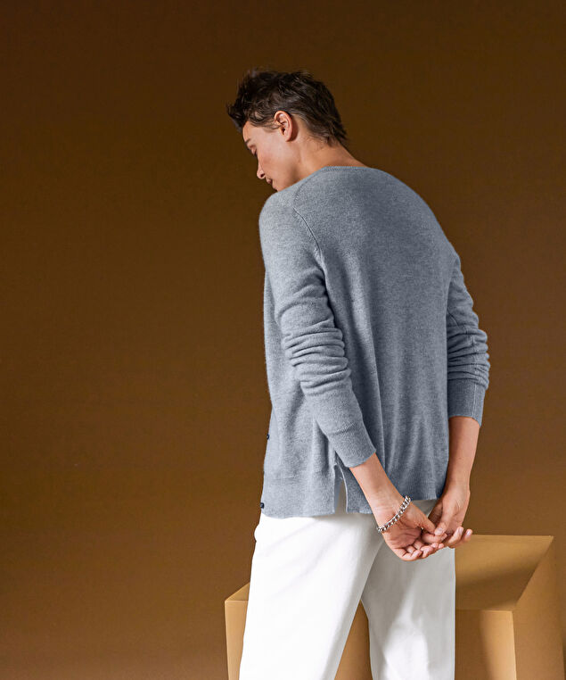 Rodier Gilet En Cachemire Gris