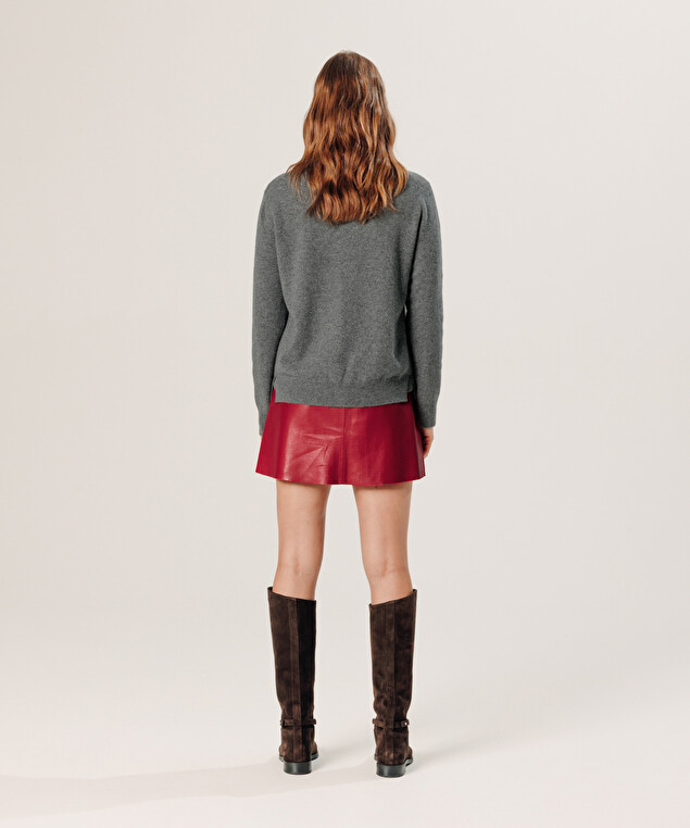 Rodier Gilet En Cachemire Gris Moyen