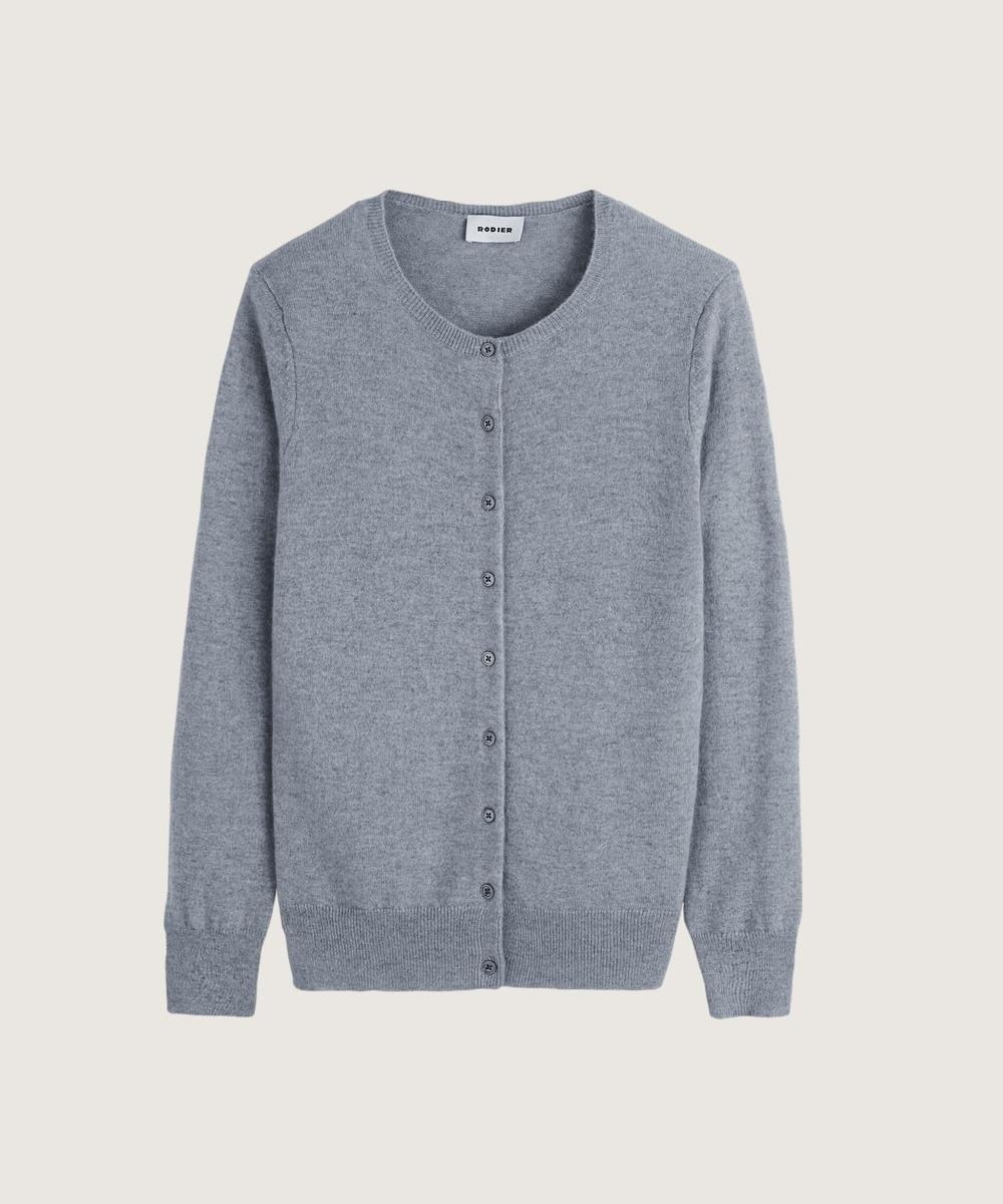 rodier Gilet en cachemire gris