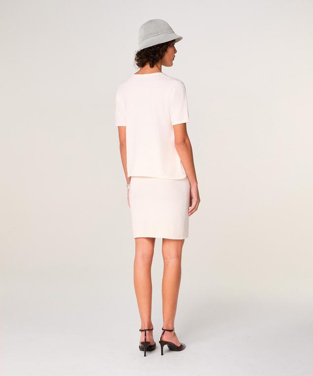 Rodier Gilet Manches Courtes Blanc