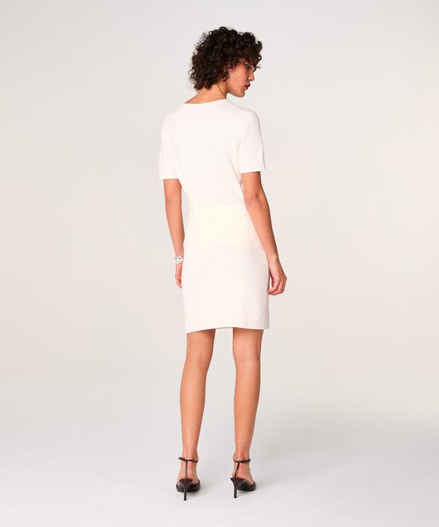 Rodier Jupe Courte En Maille Blanc