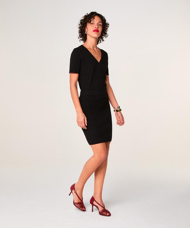 Rodier Jupe Courte En Maille Noir